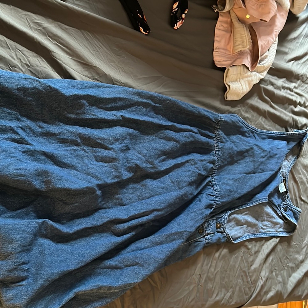 Jean dress, needs undershirt
